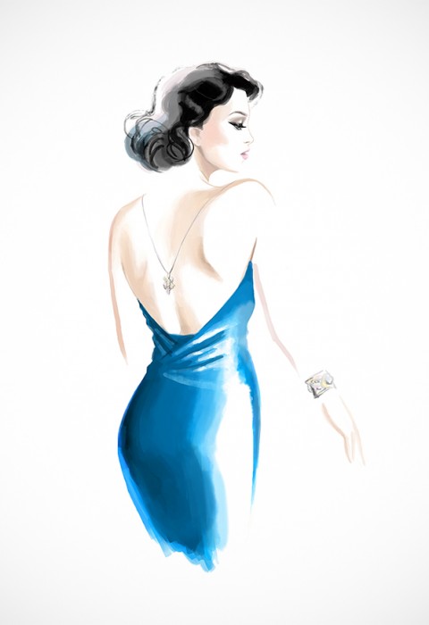 Blue dress